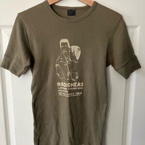 Vintage Radiohead Kid A 2000 concert shirt W.A.S.T.E UK